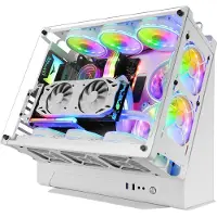 Mars Gaming MCBW, Tower, PC, Weiß, ATX, micro ATX, Mini-ITX, Gehärtetes Glas, 13,5 cm