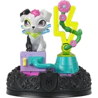 Mattel Monster High Haustier-Schlüsselanhänger, Tierfiguren mit Zubehör und zusammenbaubarem Terrarium, Modepuppe, 4 Jahr(e), 77 mm, 60 g, Gemischte Farben