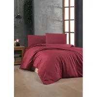 L'essentiel Maison , Maroon v2, Bettwäschen, Kastanienbraun, Baumwolle, 200 x 200 cm