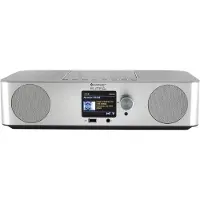 Soundmaster ICD2060SI, Internet, DAB+, FM, UKW, 15 W, MP3, 7,11 cm (2.8"), Schwarz, Metallisch