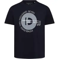 Tom Tailor Denim T-Shirt Herren Baumwolle blau bedruckt, S 742813-0004-09900