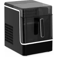 Klarstein Eiswürfelmaschine - 23 kg/24 h, 32 Eiswürfel/Zyklus, Automatische Reinigung, 2 kg Wassertank, Edelstahl, Intuitive Steuerung, Ideal Für Partys & Heiße Tage, Schwarz