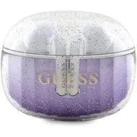 GUESS drahtlose Ohrhörer bluetooth TWS + Dockingstation GUTWSHDGKEEU (Glitter Farbverlauf) lila