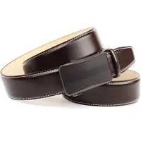 Anthoni Crown Ledergürtel Perfekte Eleganz in Mocca für Anzüge und Jeans