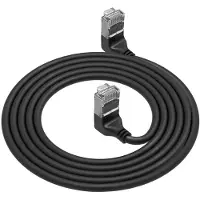 ACT DA6901, 1 m, Cat6a, U/FTP (STP), RJ-45, RJ-45, Schwarz
