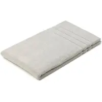 Gozze Badematte GÖZZE "Monaco 0,8" Gr. 2, silber (silberfarben), H:5mm, Baumwolle, Badematten, Badematte, Badteppich, Frottier-Qualität, Uni Farben, mit Bordüre