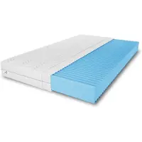 MARPUR Schaummatratze 90x200 Natural mit Massageschicht, H3, Höhe 10 cm