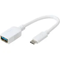 Vivanco ViVancoDCAVVUSBC30A02W, 0,1 m, USB A, USB C, USB 3.2 Gen 1 (3.1 Gen 1), 5 Gbit/s, Weiß