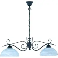 TRIO REALITY LEUCHTEN Pendelleuchte, braun, 2, H: 25cm, Leuchten, Hängeleuchte, Hängelampe, Pendelleuchte