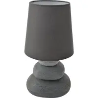 Näve LED Tischleuchte "Stoney", grau, Ø 16cm H: 31cm, 1 Stk., Leuchten, Zuleitung: ca. 130 cm, LED Tischleuchte