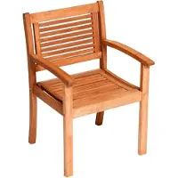 Merxx Gartenstuhl "Cordoba", braun, B:60cm H:90cm T:58cm, Massivholz, Stühle, Gartenstuhl, Eukalyptus, braun