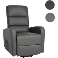Mendler Fernsehsessel HWC-K62, Sessel Relaxsessel TV-Sessel Liege, Liegefunktion Aufstehhilfe, Metall Kunstl