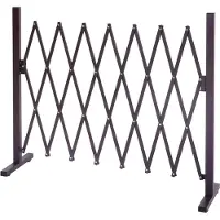 Mendler Absperrgitter HWC-B34, Scherengitter Rankhilfe Tierschutzgitter ausziehbar, Alu braun Höhe 103cm, Breite 31-261cm