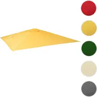 Mendler Ersatz-Bezug für Luxus-Ampelschirm HWC-A96, Sonnenschirmbezug Ersatzbezug, 3x3m (Ø4,24m) Polyester gelb