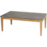 Mendler Couchtisch HWC-M55, Beistelltisch Sofatisch, Massiv-Holz HDF Laminat Melamin 46x120x70cm, Marmor/Ste