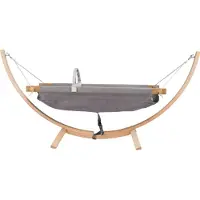 Evila Originals , Fethiye - Grey, Kinderbetten, Babyhängematte, Grau, Baumwolle, 135 x 44 x 56 cm