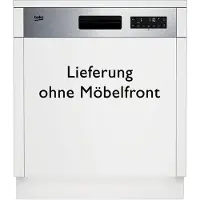 Beko BDSN25530X, Halb integriert, Standardgröße (60 cm), Edelstahl, Tasten, Berührung, LCD, Zusammenklappbar