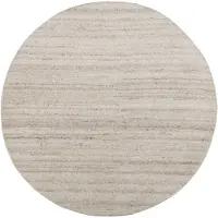 Theko Wollteppich "Royal Berber Uni", rund, 18 mm Höhe, Berber Optik, reine Wolle, ideal im Wohnzimmer & Schlafzimmer