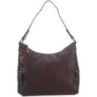 Spikes & Sparrow Leder Umhängetasche Schultertasche Bronco Shoulderbag Dark Brown dunkelbraun