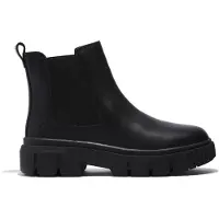 Timberland für Damen. TB0A5ZCG0011 Chelsea Field Halbhohe Lederstiefeletten Schwarz (38.5 W), Wohnung, Keine, Lässig
