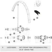 Mavic Crossmax Pro Tubeless Vorderradfelge