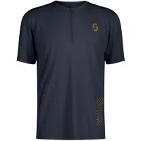 SCOTT Tee M's Trail Vertic Zip SS dark blue (0114) S