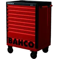 Bahco E77 Werkstattwagen mit 9 Schubladen, 26", rot 693 mm x 510 mm x 965 mm