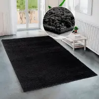 Bruno Banani Hochflor-Teppich "Shaggy Soft", rechteckig, 30 mm Höhe, gewebt, Uni Farben, besonders weich und kuschelig