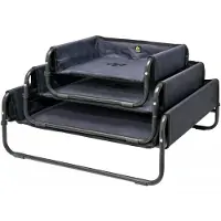 Maelson Soft Bed - faltbares Hundebett Hundeliege anthrazit M - 71 x 71 x 29cm