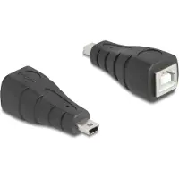 DeLOCK 67200, Mini USB, USB Type-B, Schwarz