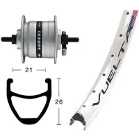 Exal Rodi Airline 1 Dynamo Shimano Dh3000 Vorderrad