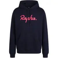 Rapha - Heavyweight Cotton Hoodie Large Logo - Hoodie Gr M blau
