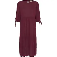 Cream Midikleid "Damen Kleid CRAya", Damen, Gr. 40, N-Gr, rot (zinfandel), Obermaterial: 100% Viskose CV., Kleider Midikleid