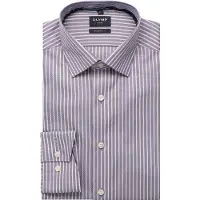 Olymp Langarmhemd "Luxor modern fit", Herren, Gr. 46, N-Gr, blau (viola), Web, Obermaterial: 100% Baumwolle, 2-Knopf-Manschette, Hemden Langarmhemd, modern fit, gestreift, Businesshemd, New Kentkragen