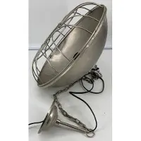 Casa Padrino Industrial Design Hängeleuchte Silber Ø 40 x H. 30 cm - Industrie Stil Metall Hängelampe - Industrie Stil Leuchten