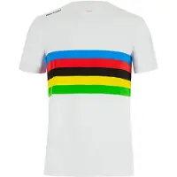 Santini Official Uci Rainbow 2025 Kurzarm-t-shirt Mehrfarbig 13 Years Mehrfarbig 13 Years