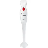 Bosch Stabmixer "CleverMixx MSM14000, abnehmb. Mixfuß, 4 Klingen, einfache Reinigung", weiß, H:37,5cm, Mixer, Ergonomischer Griff, leichtes Gehäuse, weiß/rot, Stabmixer