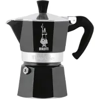 Bialetti Espressokocher "Moka Express", grau (aluminiumfarben, schwarz), 0,27 l, 6, Kaffeemaschinen, Espressokocher, Aluminium, in hochwertiger Lackierung, 1 Tasse