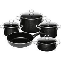 Riess Topfset "Black Magic" 5-teilig schwarz