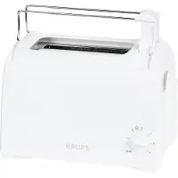 Krups Proaroma Weiß, 2 Scheibe(n), Weiß, Drehregler, 850 W, 850 W, 850 W