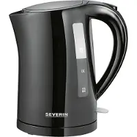 Severin Wasserkocher 3498, 1,5 Liter, 2200 W, Bar, Schwarz