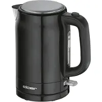 Cloer 4520, 1,7 l, 2200 W, Schwarz, Edelstahl, Wasserstandsanzeige, Überhitzungsschutz
