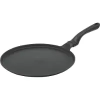 Kruger Crêpepfanne KRÜGER "Delta", schwarz, H:2cm Ø:28cm, Pfannen, Crêpepfanne, für Induktions-Kochfelder geeignet