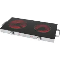 ProfiCook Profi-Cook Infrarot-Doppelkochplatte | Energiesparende Herdplatte | kratzfeste Glaskeramik | für alle Topfarten | 2800 W | PC-DKP 1211