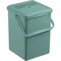 Rotho Komposteimer mit Aktivkohle mistletoe green
