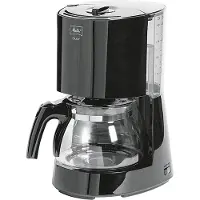 Melitta Enjoy II, Filterkaffeemaschine, Gemahlener Kaffee, 1000 W, Schwarz