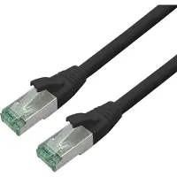Roline RM Patchkabel Cat.6A S/FTP (PiMF), schwarz, 3 m