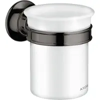 Hansgrohe AXOR Montreux Zahnputzbecher, 42134330, Farbe: Polished Black Chrome
