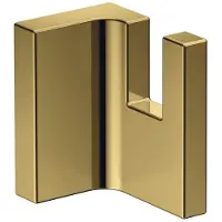 Hansgrohe AXOR UNIVERSAL Rectangular Handtuchhaken, Metall, 42611990, Farbe: Polished Gold Optic
