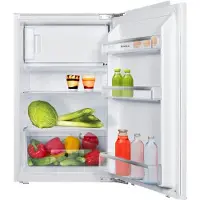 Amica Einbaukühlschrank "EKSX 361 905", Energieeffizienz: D, silber (weiß), Rechtsanschlag, wechselbar, Kühlschränke, Übersichtlich, ruhig, praktisch – frische Vorräte im Griff, Einbaukühlschrank